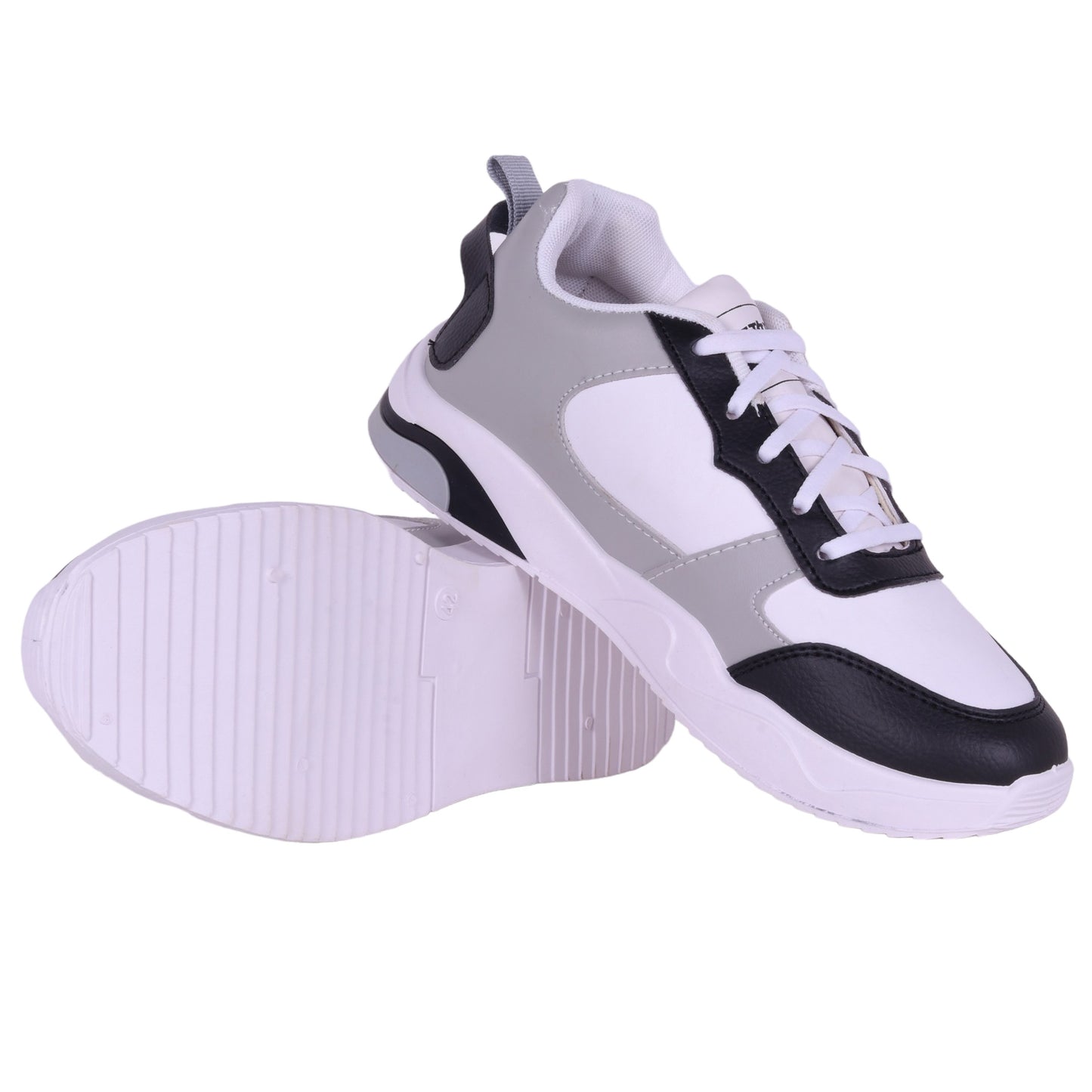 Men AIrweave Lace-Up White Sneaker