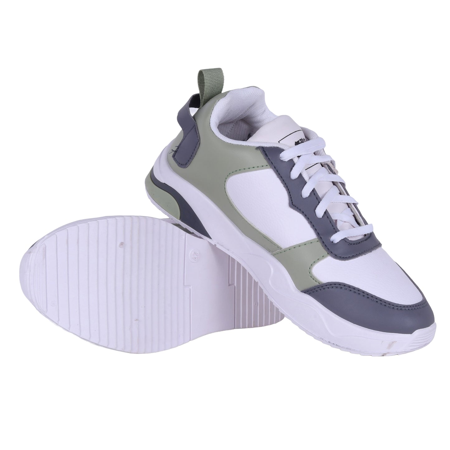 Men AIrweave Lace-Up White Sneaker