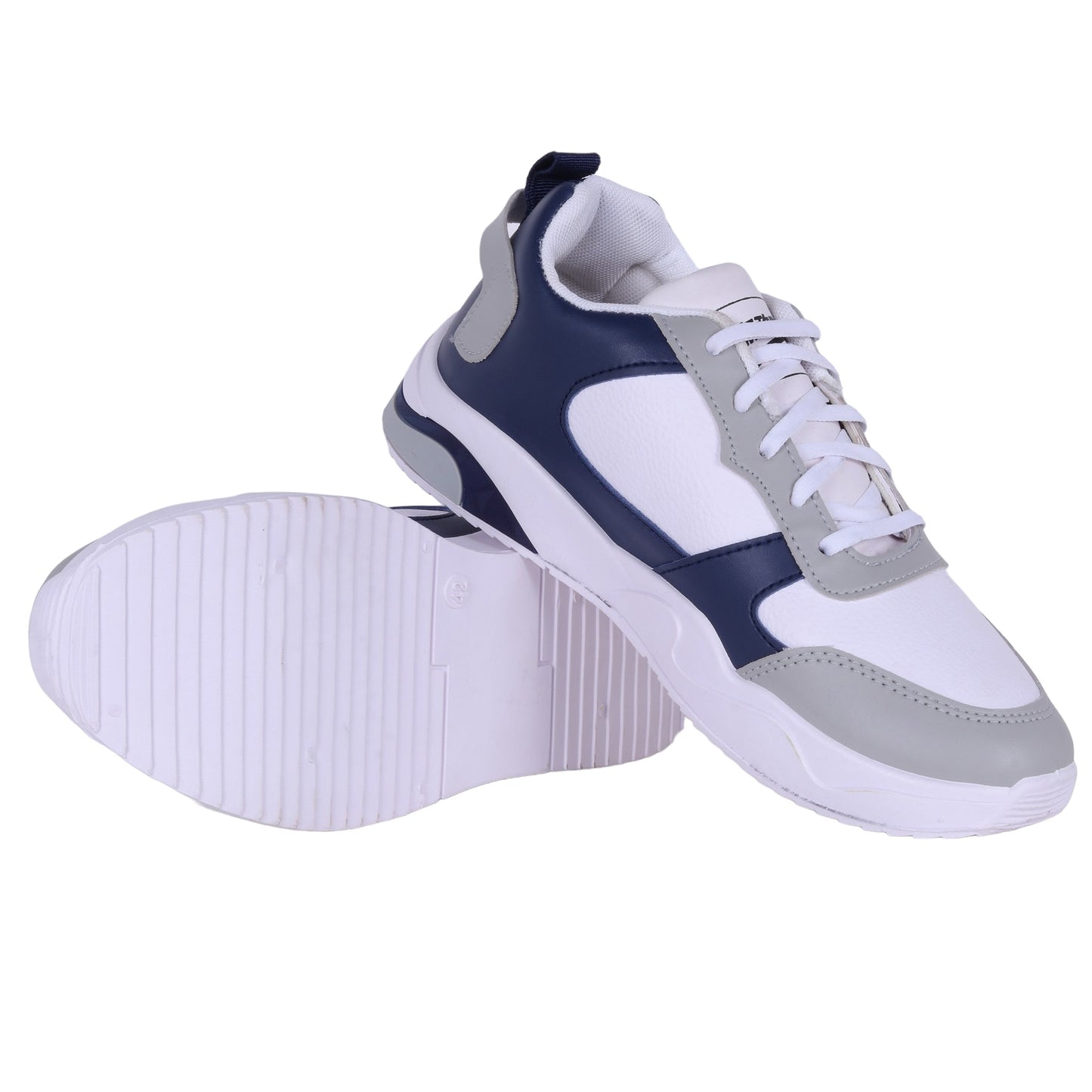 Men AIrweave Lace-Up White Sneaker