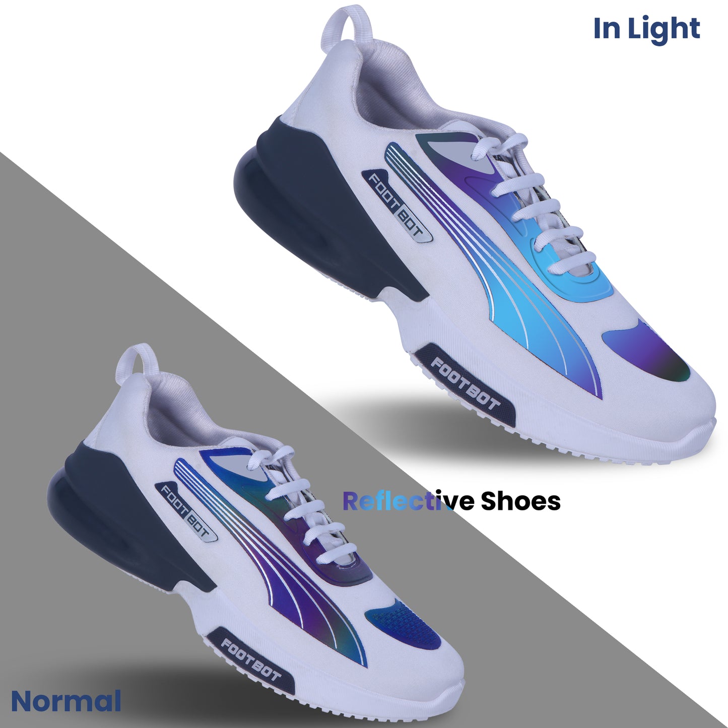 Running Shoes For Men White Power NI Series